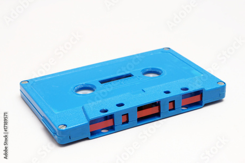 blaue audio cassette