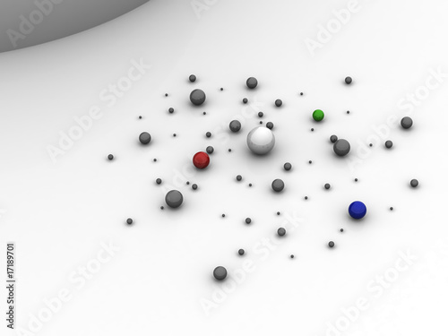 Abstract pattern from balls