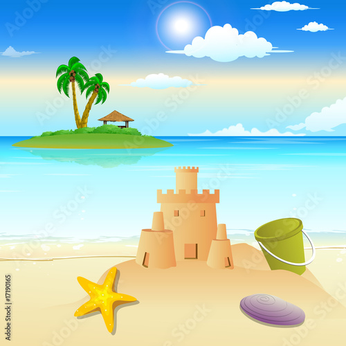 landscape view of beach