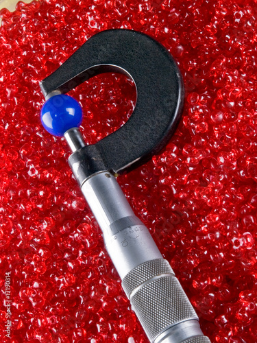 Micrometer with Beads and B...
