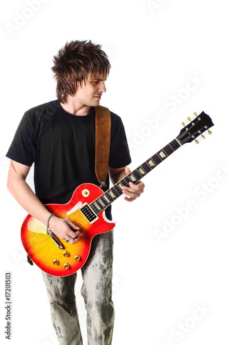 Rocker with electric guitar