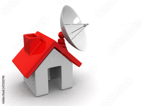 Fotografija Home with satellite