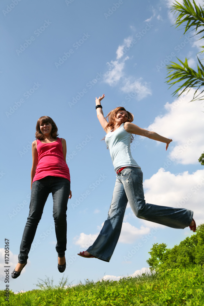 jumping girls jumping girls