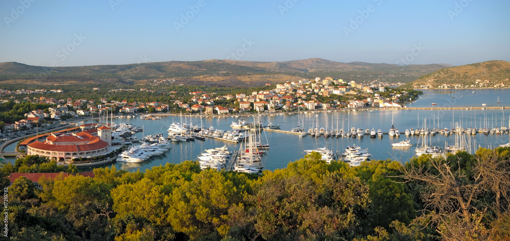 Panorama of Rogoznica in croatia