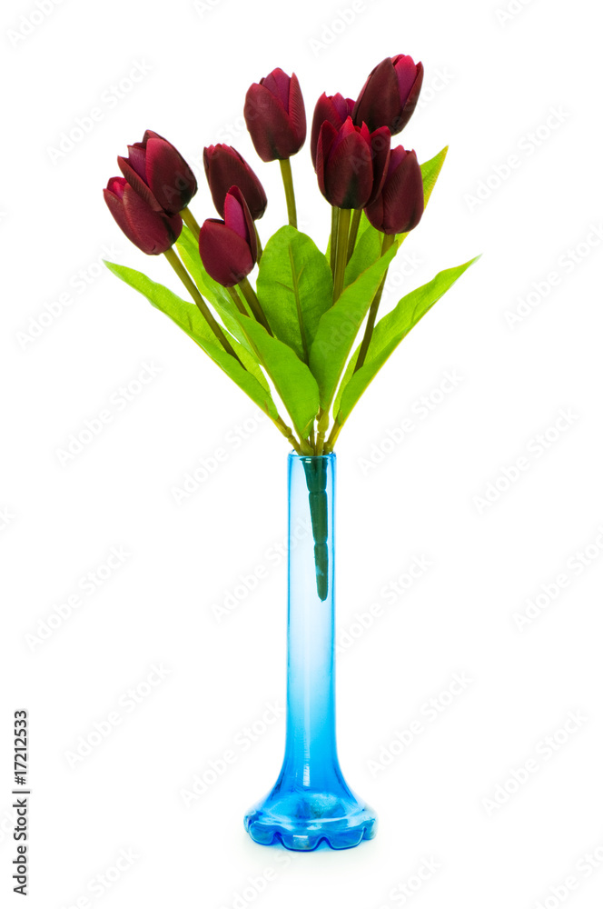 custom made wallpaper toronto digitalVase with tulips isolated on white