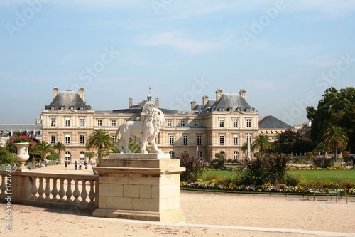 Canvas Print Jardin et palais du Luxembourg, Paris, France