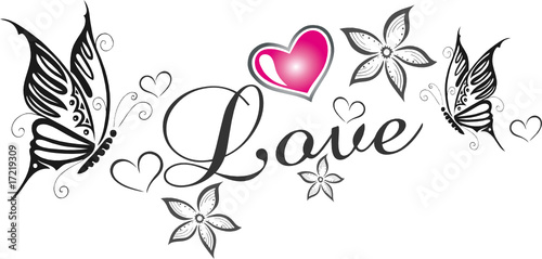 Liebe, love, Blumen, Schmetterlinge, Blüten