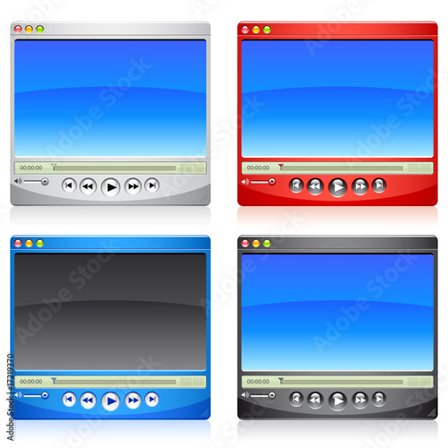 Clean, easy to edit media player windows