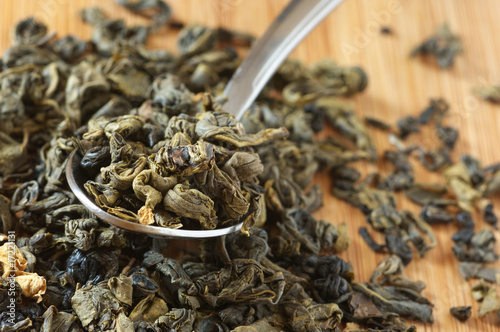 Aromatized green tea