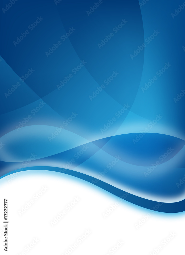 Obraz premium blue business flyer