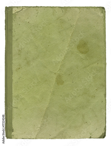 Page of the old book on white background