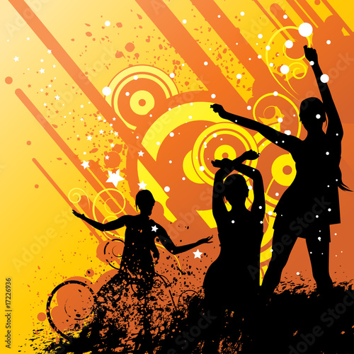 retro party vector