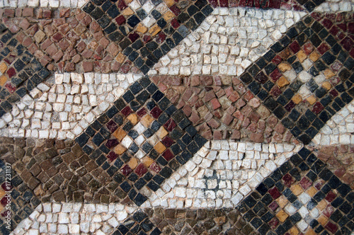 Disegno geometrico ornamentale - Mosaico - El Jem - Tunisia photo