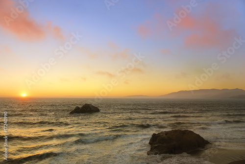 Ocean Beach Sunset in San Francisco