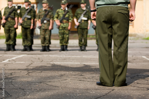 Fotografie, Tablou Soldiers at parade