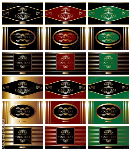 SET ETIQUETAS LUJO