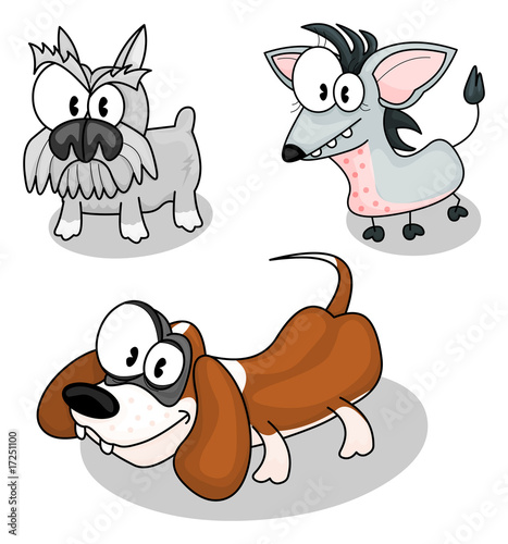 Cartoon dogs