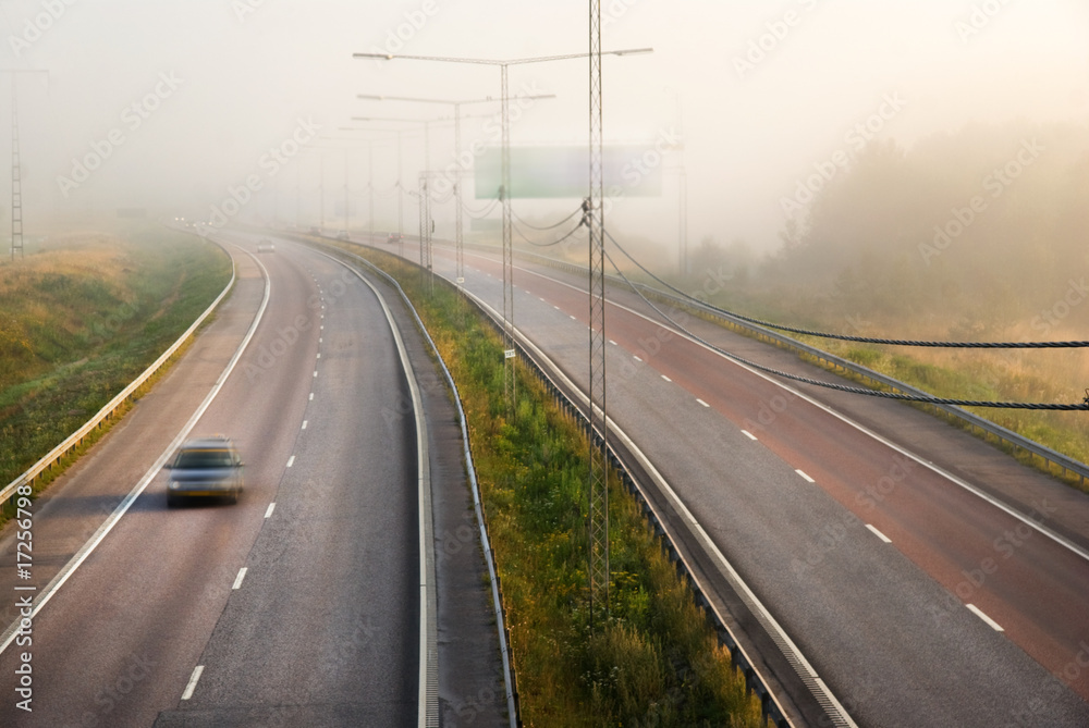 Misty highway