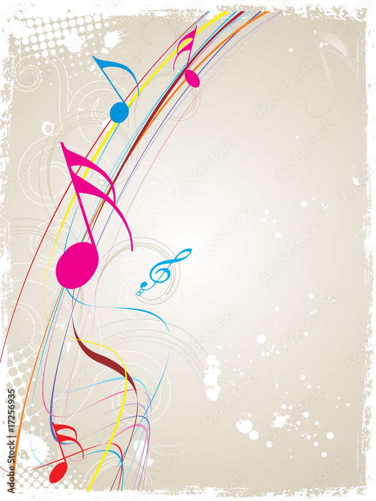 Fototapeta premium Music theme
