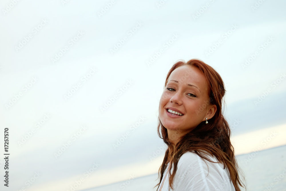 lovely woman smiling
