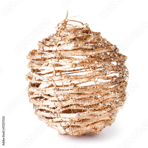 Christmas baubles  on a White background