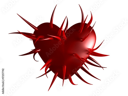 Foto spiky heart