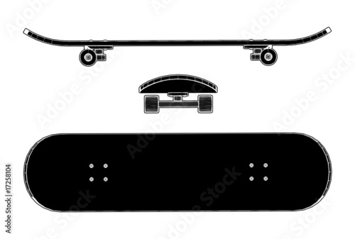 Skateboard Vector 01