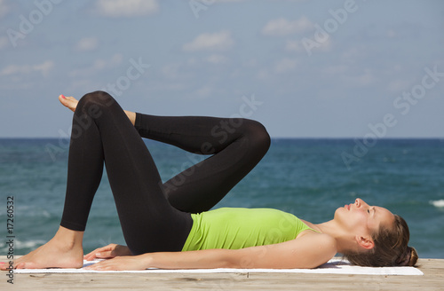 yoga by ocean