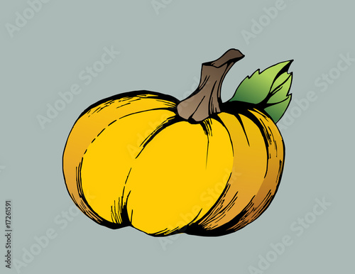 Frame with hand-drawn pumpkins