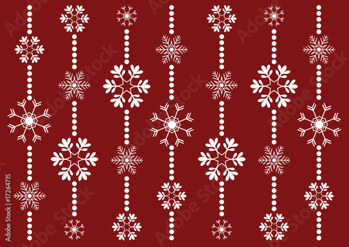 seamless snowflakes pattern