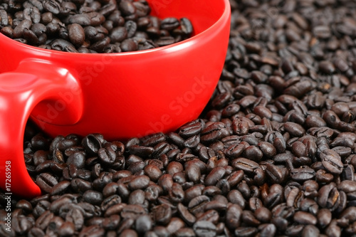 Coffee Cup and Beans