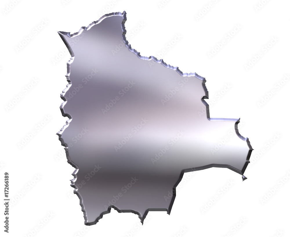 Bolivia 3D Silver Map