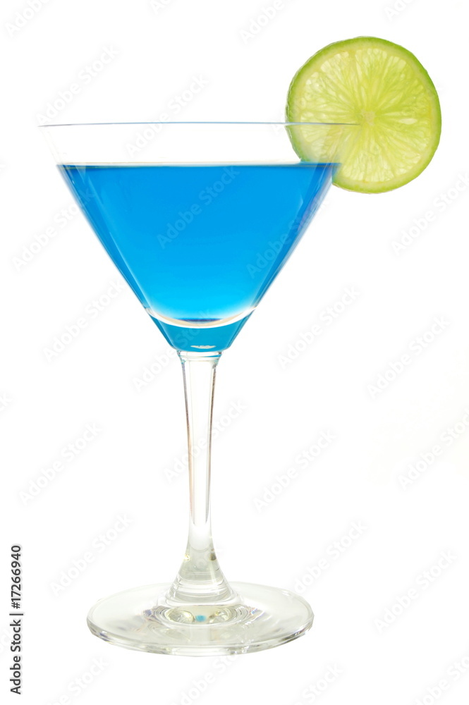 cocktail with blue Curacao