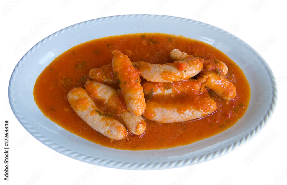 Sausages in tomato sauce Sausages in tomato sauce