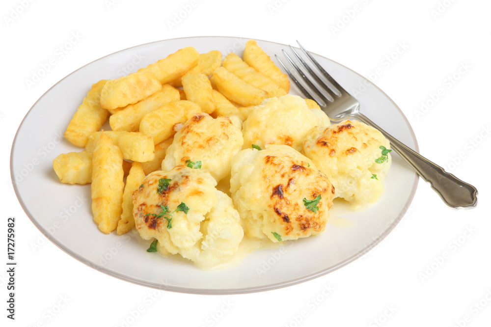 Cauliflower Cheese and Chips Cauliflower Cheese and Chips