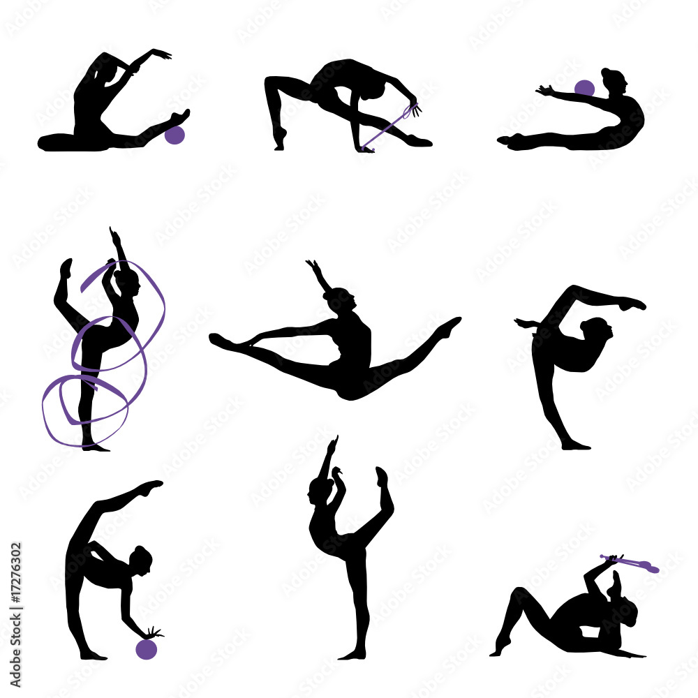 Gymnastique Rythmique Vectoriel 4 Gymnastique Rythmique Vectoriel 4