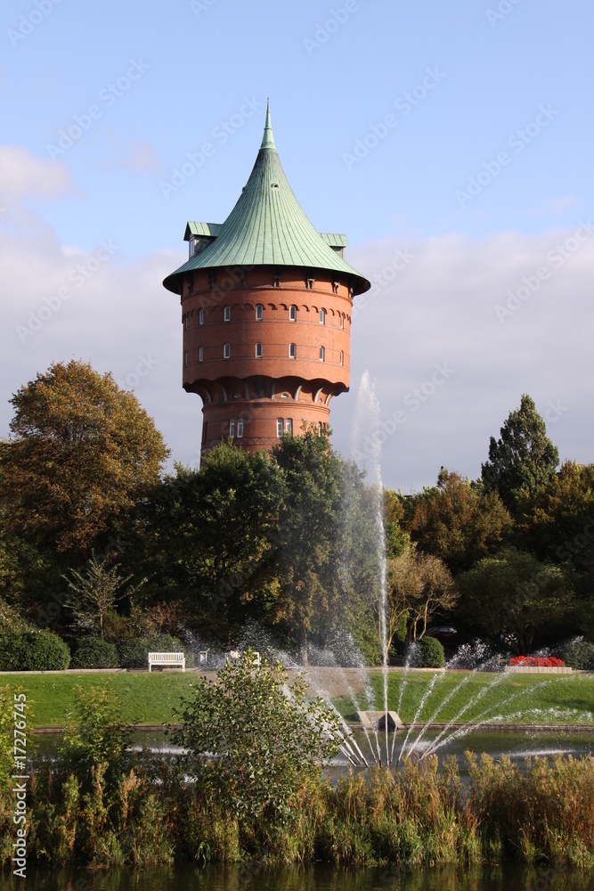 Wasserturm im Stadtpark von Cuxhaven