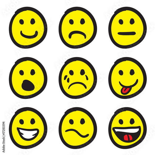 Cartoon Smiley Faces