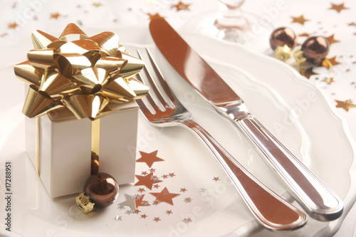 Place Setting at Christmas