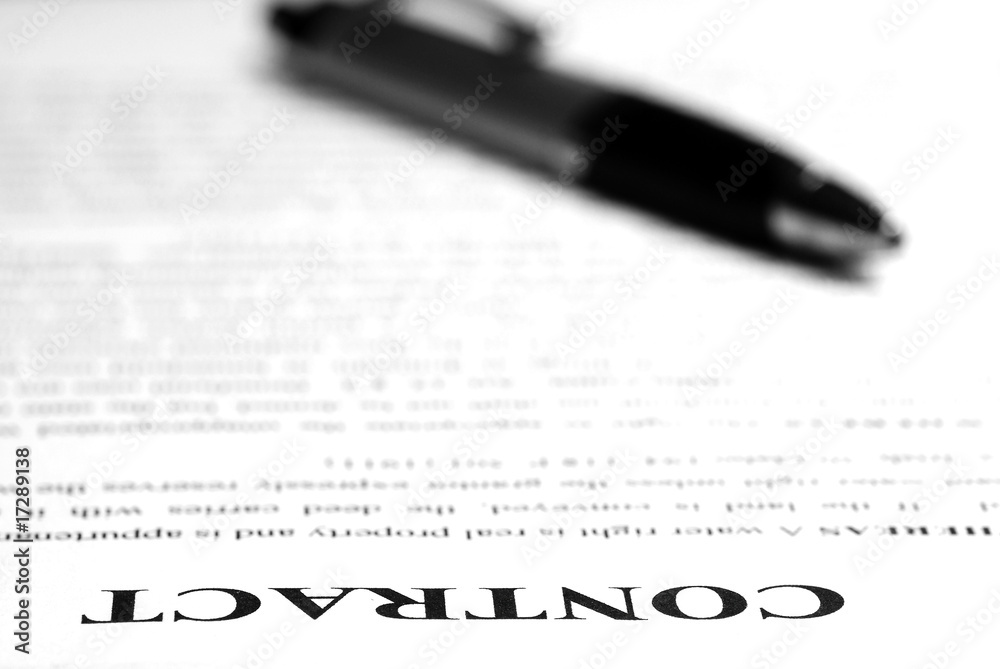 Contract on Desk