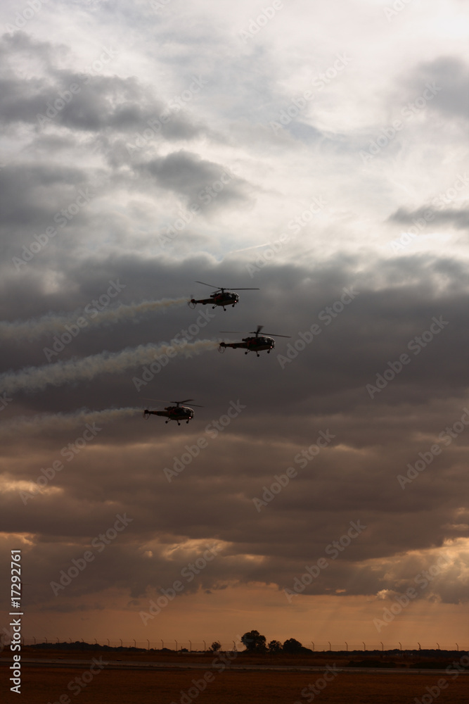 Three Helicopters