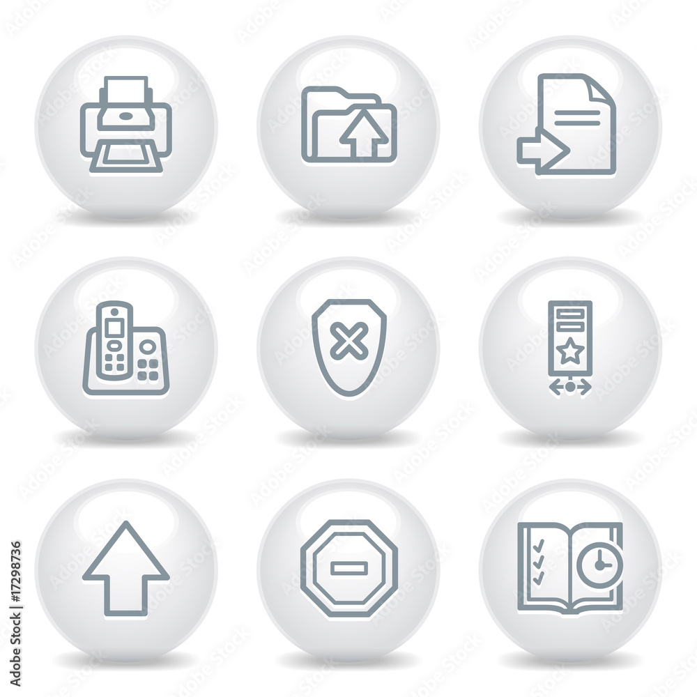 Gray icons set 4 Gray icons set 4