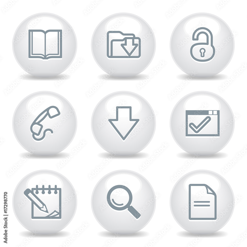 Gray icons set 6 Gray icons set 6
