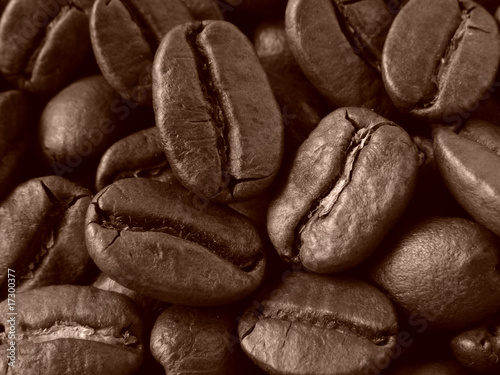 sepia toned coffee beans background