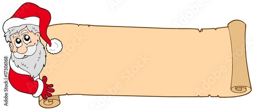 Christmas banner with Santa Claus