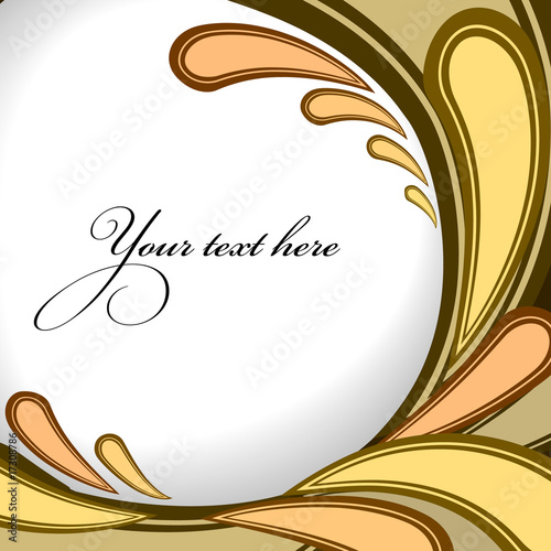 A splash of peach and creme colors