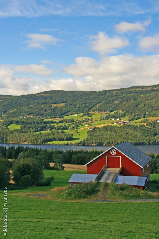 Panorama mit Bauernhof
