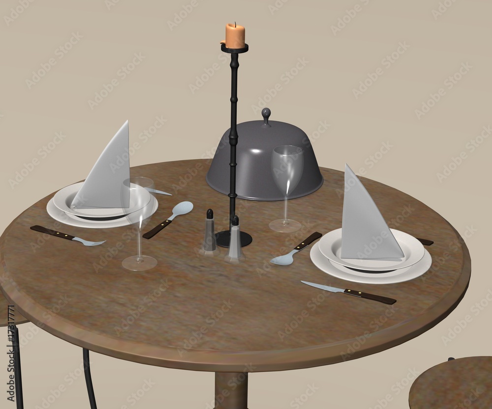 Fototapeta premium romantic table