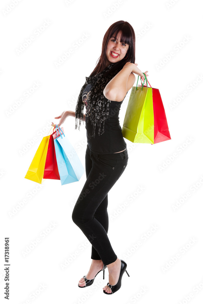 Woman With Shopping Bags