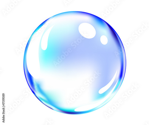vector of shiny blue ball